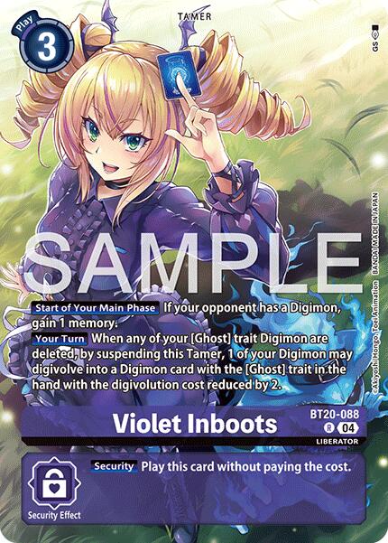Violet Inboots [BT20-088] - BT20-088 (Digimon Liberator Debuggers Set) [Release Special Booster Ver. 2.5 Promos]