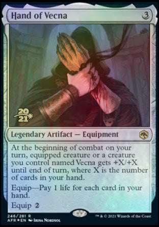 Hand of Vecna [Dungeons & Dragons: Adventures in the Forgotten Realms Prerelease Promos] (PAFR 246)