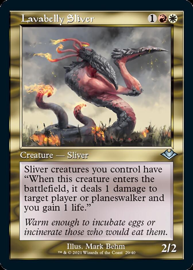 Lavabelly Sliver (Retro Etched Foil) [Modern Horizons 2] (H1R 29)