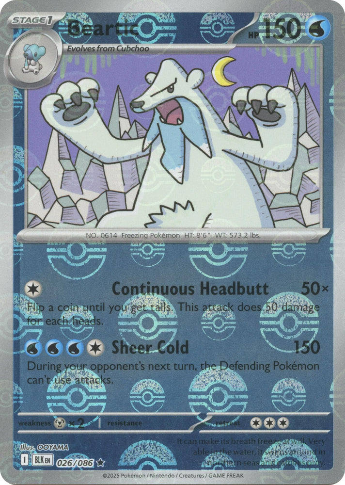 Beartic (029/086) (Poke Ball Pattern) [Scarlet & Violet: Black Bolt]