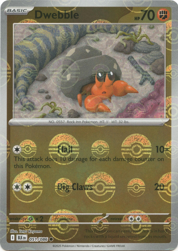 Dwebble (054/086) (Poke Ball Pattern) [Scarlet & Violet: Black Bolt]