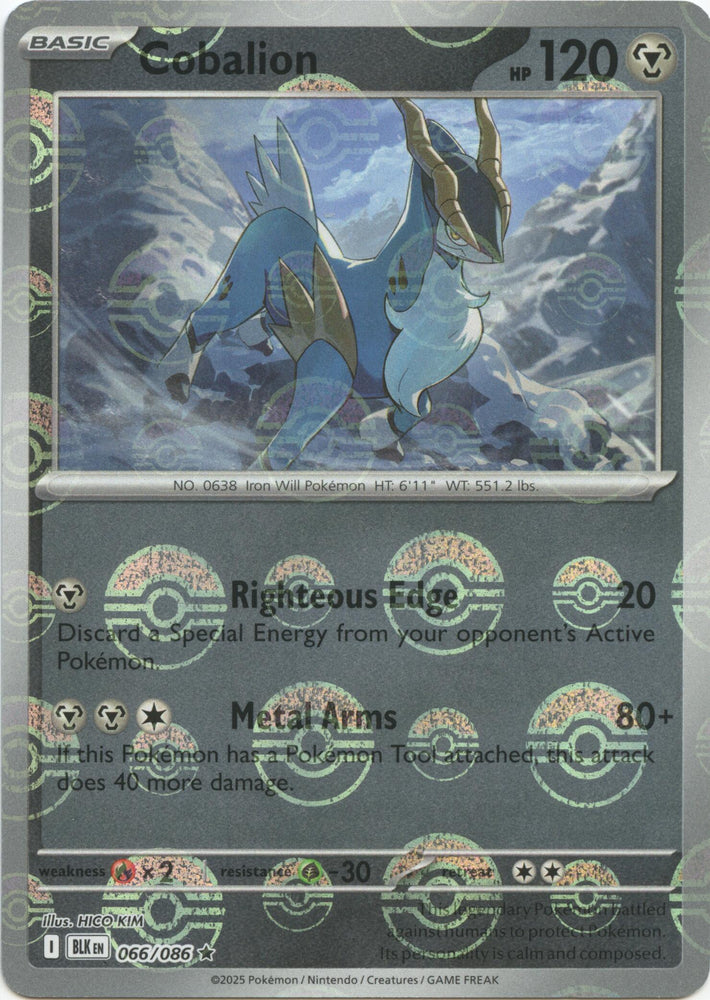 Cobalion (068/086) (Poke Ball Pattern) [Scarlet & Violet: Black Bolt]