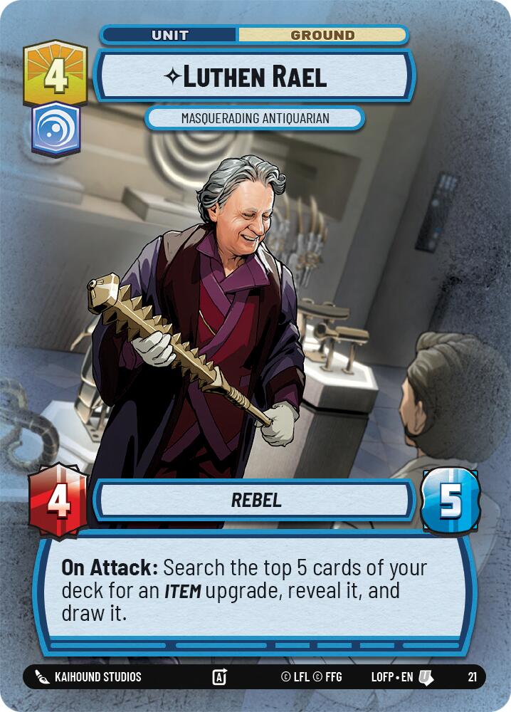 Luthen Rael - Masquerading Antiquarian (21) (Foil) (21) [Organized Play Promos]