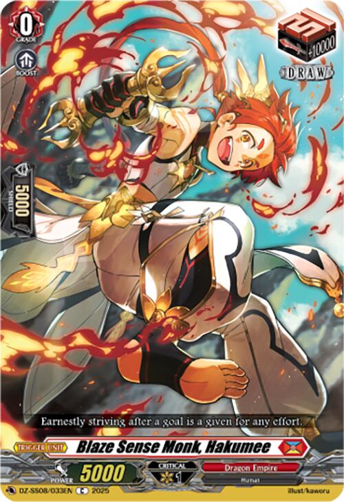 Blaze Sense Monk, Hakumee (DZ-SS08/033EN) [DZ-SS08: Festival Booster 2025]