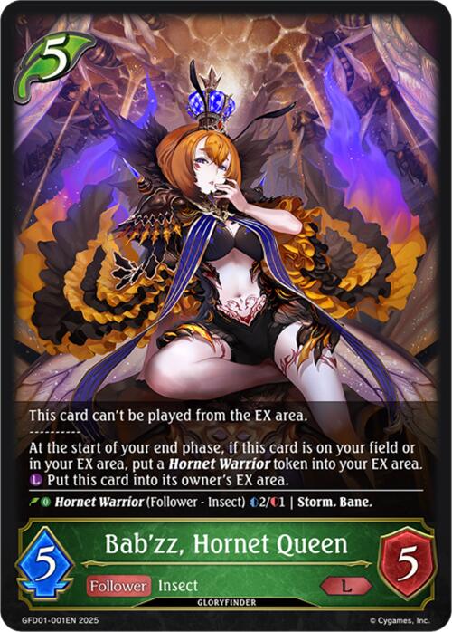 Bab'zz, Hornet Queen (GFD01-001EN) [GFD01: Luxheart Legends]