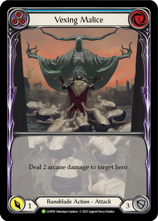 Vexing Malice (Blue) [LGS059] Rainbow Foil