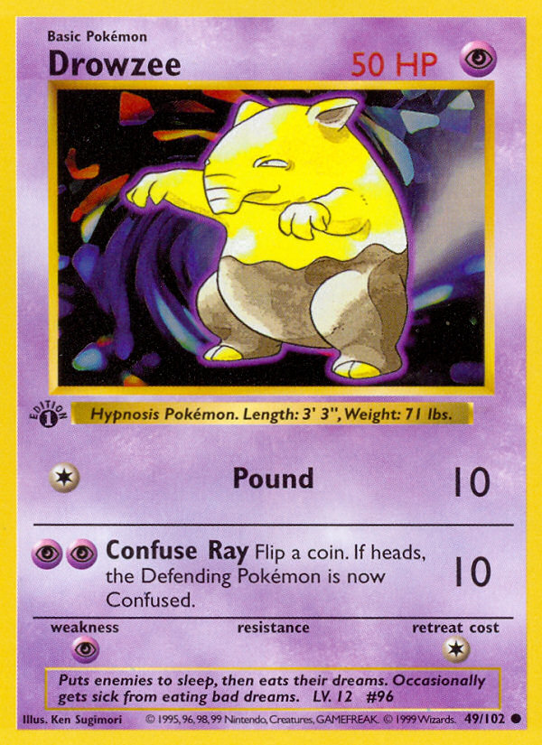 Drowzee (49/102) [Base Set 1st Edition]