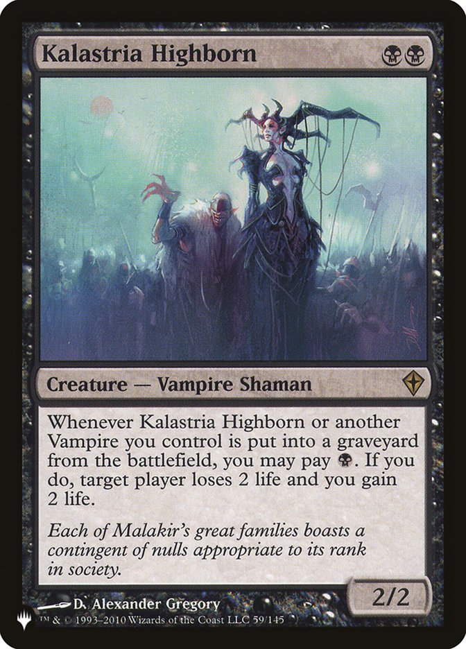 Kalastria Highborn [The List] (LWWK 59)