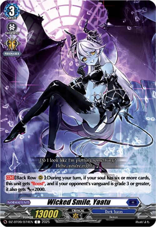Wicked Smile, Yaatu (DZ-BT09/074EN) [Super Brave Detonation]