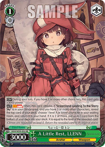 A Little Rest, LLENN (GGO/SE50-E02 RR) [SAO Alternative–Gun Gale Online–2 Premium Booster]