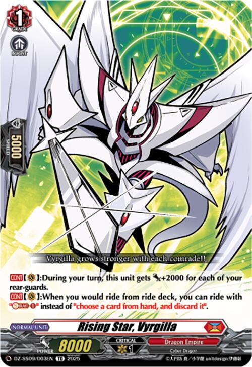 Rising Star, Vyrgilla (DZ-SS09/003EN) [DZ-SS09: Zero Tendo Start Deck]
