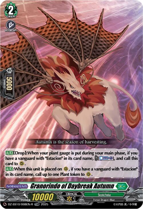 Granorindo of Daybreak Autumn (TDR) (DZ-SS10/008EN-R) [DZ-SS10: Shiki Otei Start Deck]
