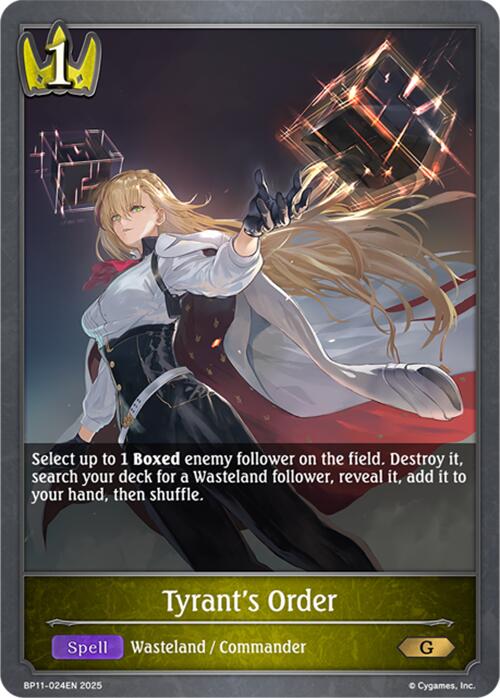 Tyrant's Order (BP11-024EN) [BP11: Bullet of Fate]