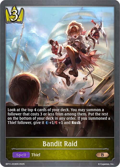 Bandit Raid (BP11-033EN) [BP11: Bullet of Fate]