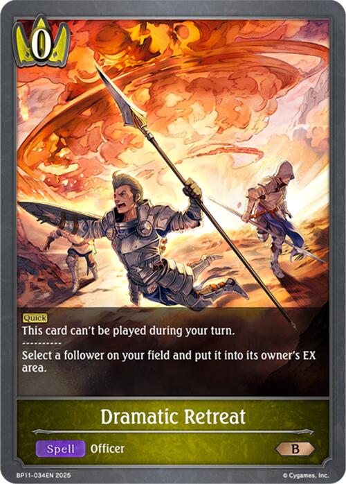 Dramatic Retreat (BP11-034EN) [BP11: Bullet of Fate]