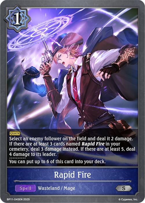 Rapid Fire (BP11-045EN) [BP11: Bullet of Fate]