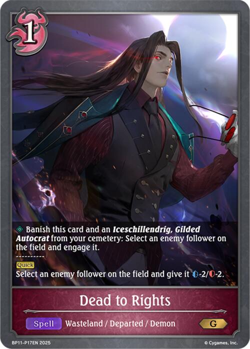 Dead to Rights - P17 (Foil) (BP11-P17EN) [BP11: Bullet of Fate]