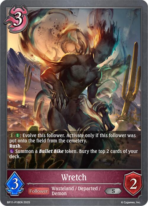 Wretch - P18 (Foil) (BP11-P18EN) [BP11: Bullet of Fate]