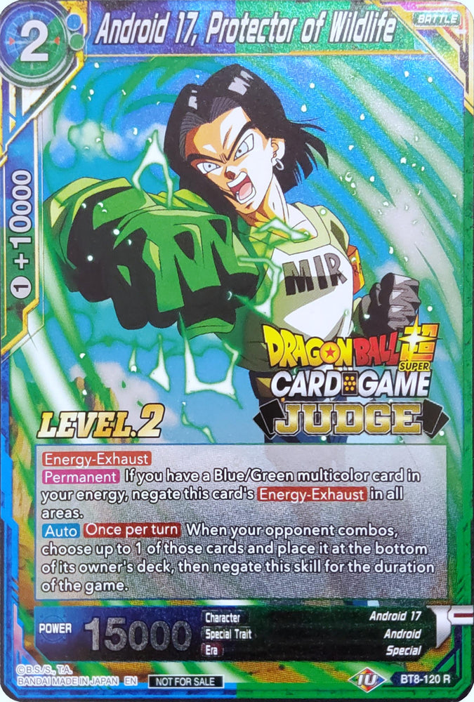 Android 17, Protector of Wildlife (Level 2) [BT8-120]