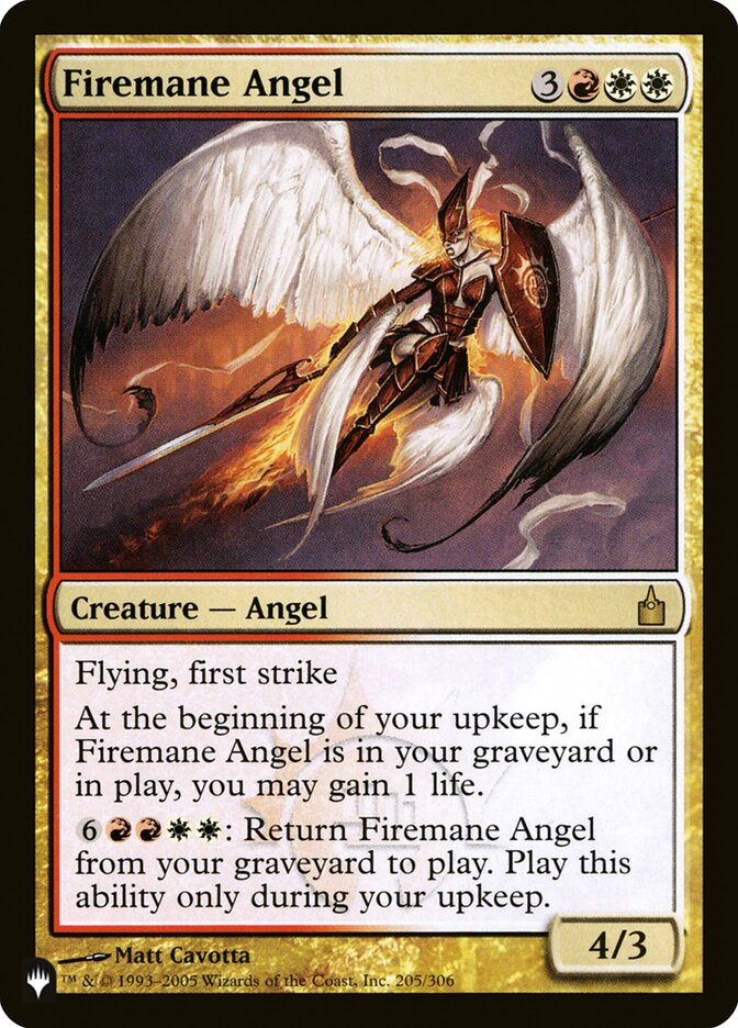 Firemane Angel [The List] (LRAV 205)