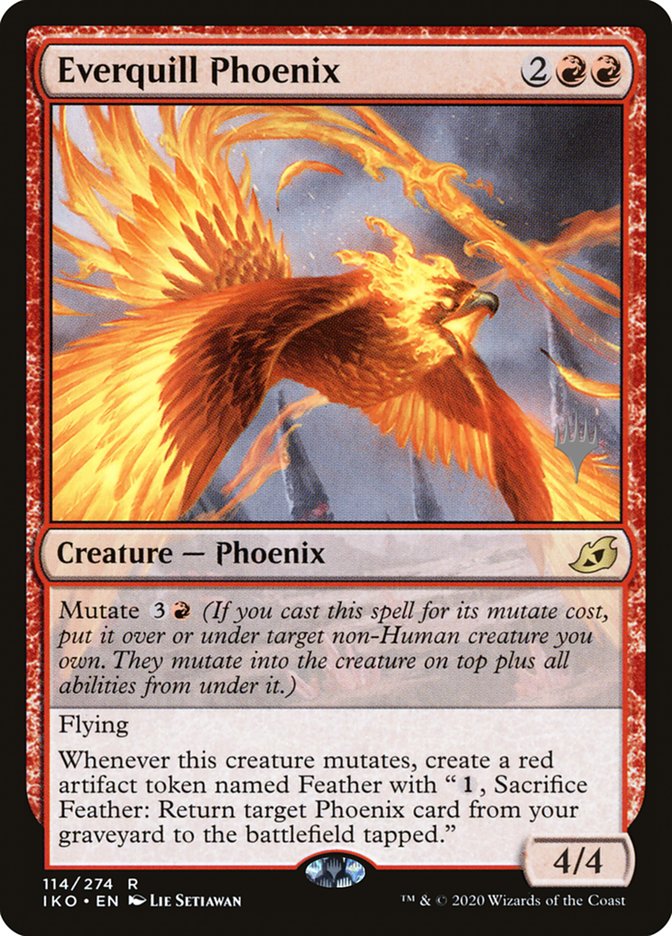 Everquill Phoenix (Promo Pack) [Ikoria: Lair of Behemoths Promos] (PIKO 114P)