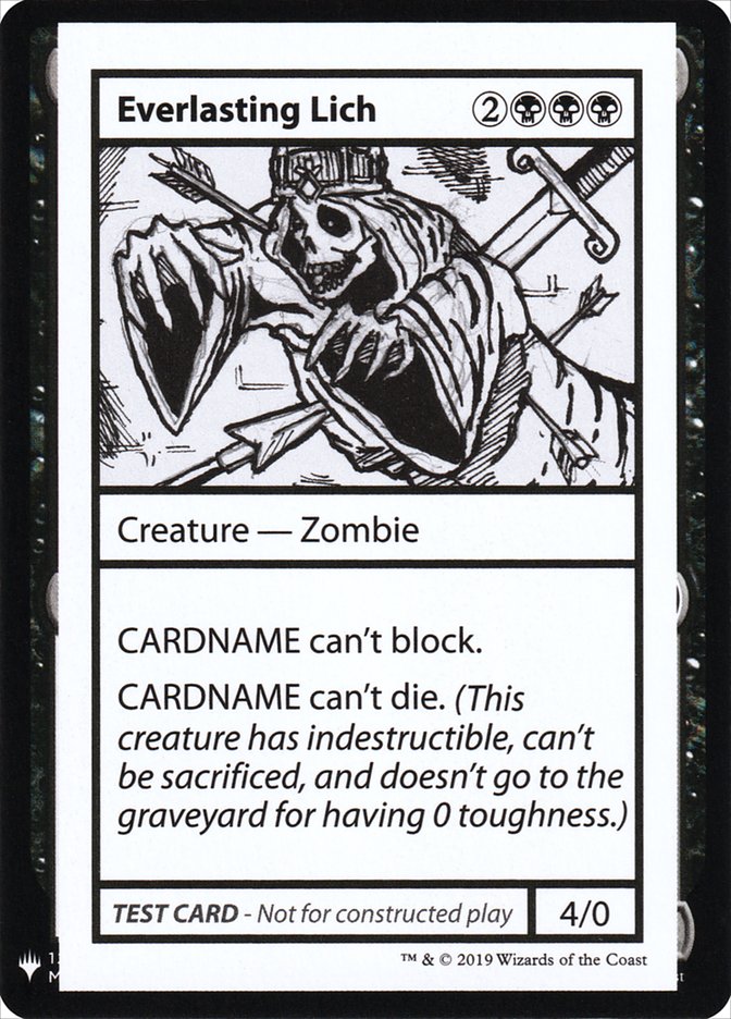 Everlasting Lich [Mystery Booster Playtest Cards] (CMB1 41)