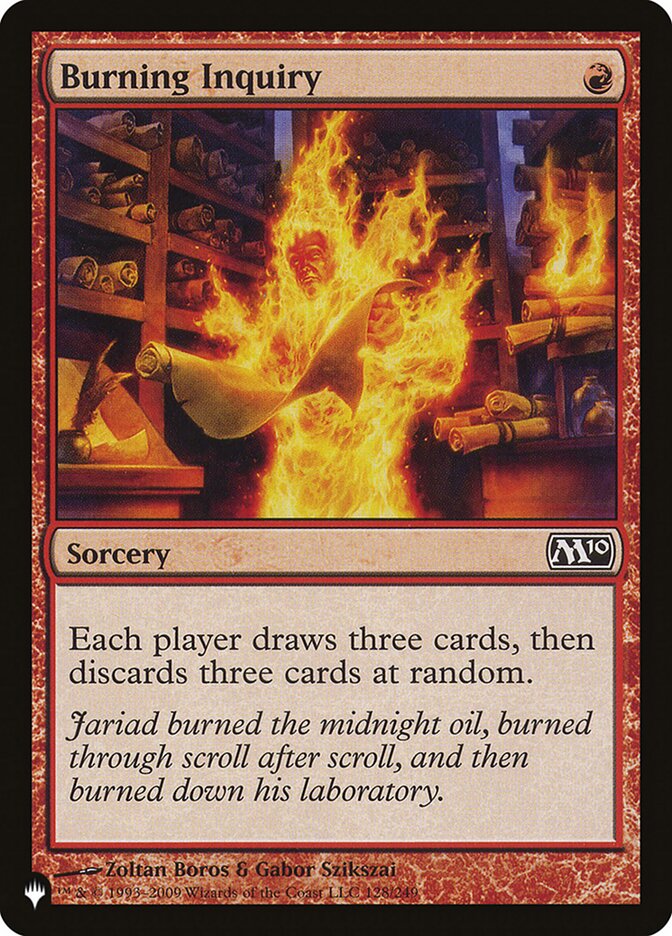 Burning Inquiry [The List] (LM10 128)