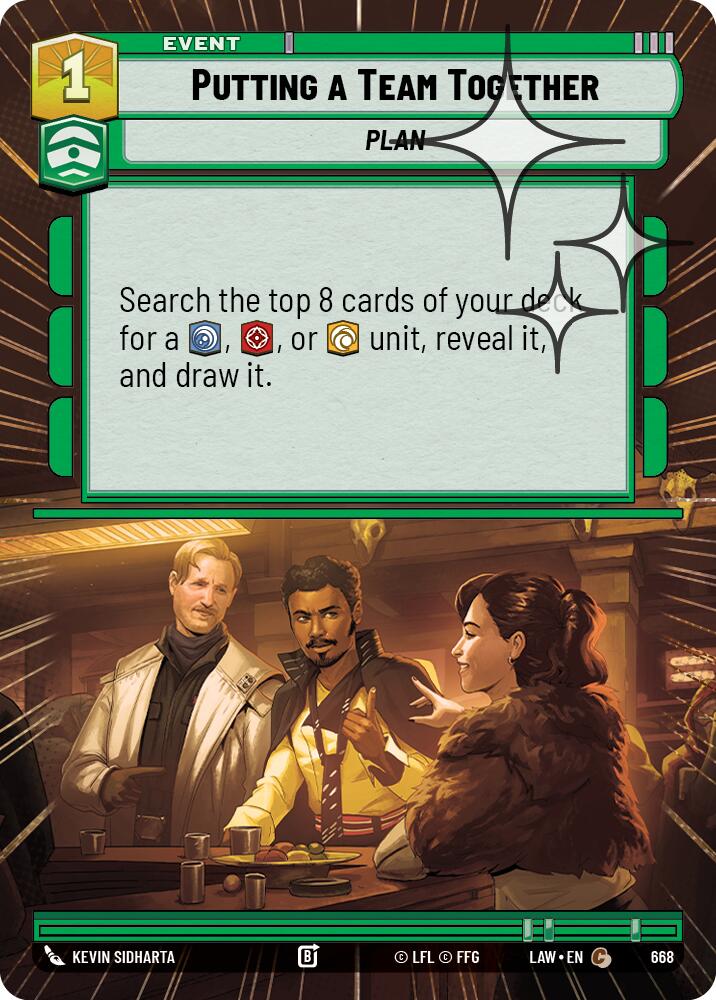 Putting a Team Together (430) (Hyperspace Foil) (430) [A Lawless Time]