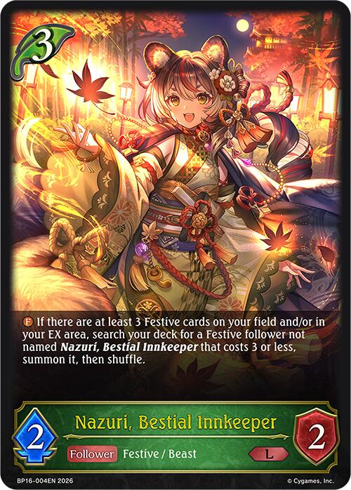 Nazuri, Bestial Innkeeper (BP16-004EN) [Advent of Genesis]