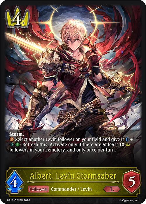 Albert, Levin Stormsaber (BP16-021EN) [Advent of Genesis]