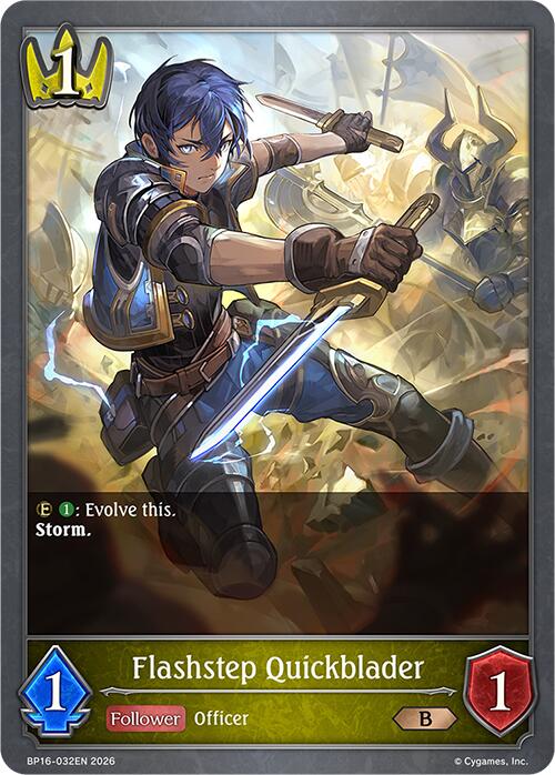 Flashstep Quickblader (BP16-032EN) [Advent of Genesis]