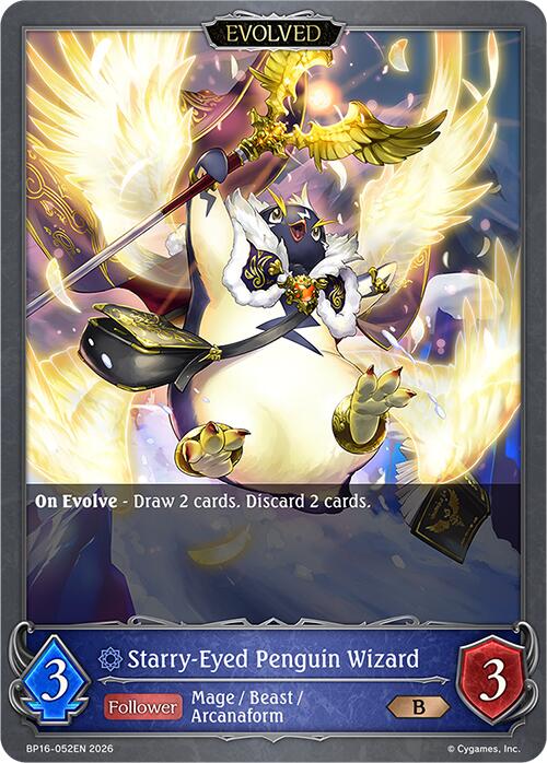 Starry-Eyed Penguin Wizard (Evolved) (BP16-052EN) [Advent of Genesis]