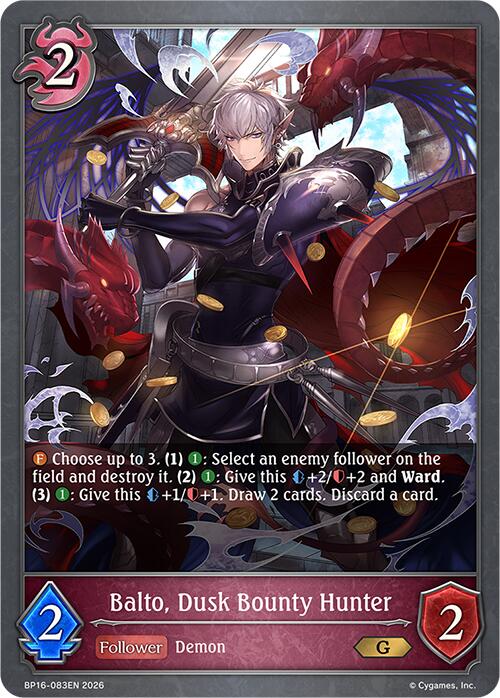 Balto, Dusk Bounty Hunter (BP16-083EN) [Advent of Genesis]
