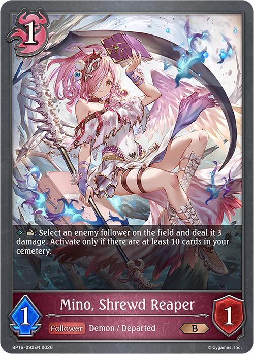Mino, Shrewd Reaper (BP16-092EN) [Advent of Genesis]