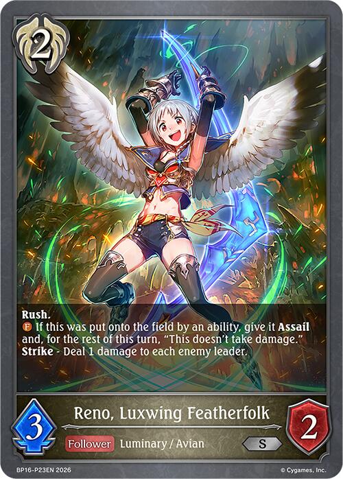 Reno, Luxwing Featherfolk - P23 (Foil) (BP16-P23EN) [Advent of Genesis]