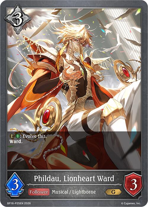 Phildau, Lionheart Ward - P25 (Foil) (BP16-P25EN) [Advent of Genesis]