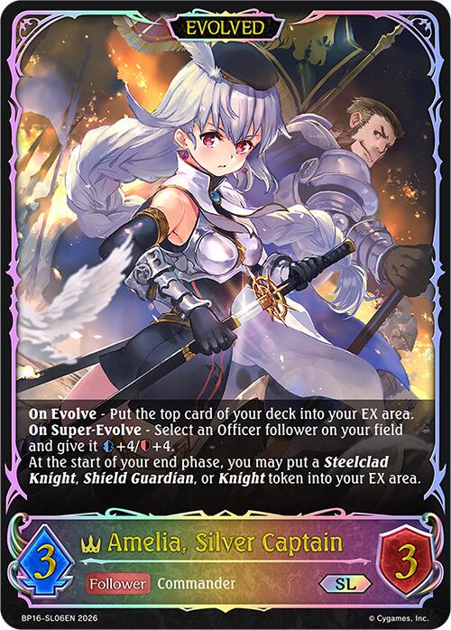 Amelia, Silver Captain (Evolved) (BP16-SL06EN) [Advent of Genesis]