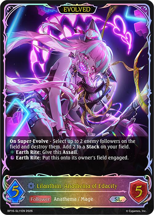 Lilanthim, Anathema of Edacity (Evolved) (BP16-SL11EN) [Advent of Genesis]
