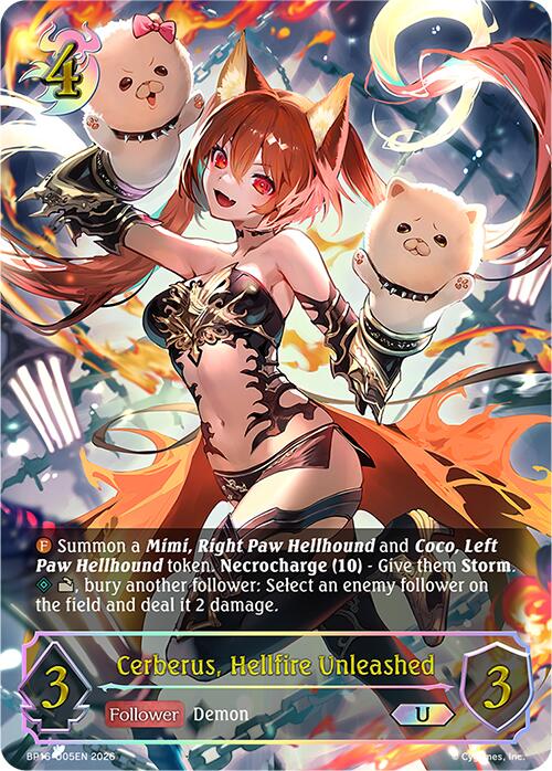 Cerberus, Hellfire Unleashed (BP16-U05EN) [Advent of Genesis]