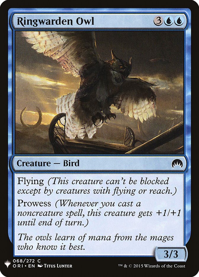 Ringwarden Owl [Mystery Booster] (MB1 470)