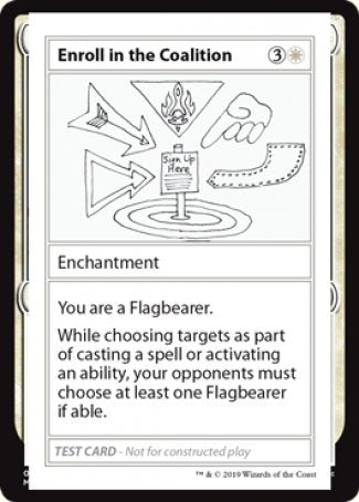 Enroll in the Coalition (2021 Edition) [Mystery Booster Playtest Cards] (CMB1 4)