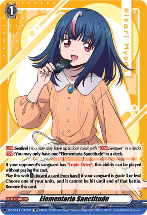 Elementaria Sanctitude (DZ-SS11/019EN) [Master Deckset -Hikari Myodo-]