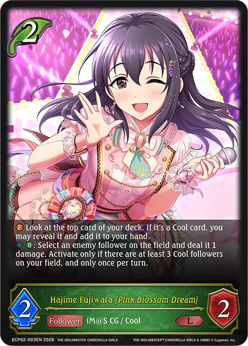 Hajime Fujiwara [Pink Blossom Dream] (ECP02-003EN) [THE IDOLM@STER CINDERELLA GIRLS]