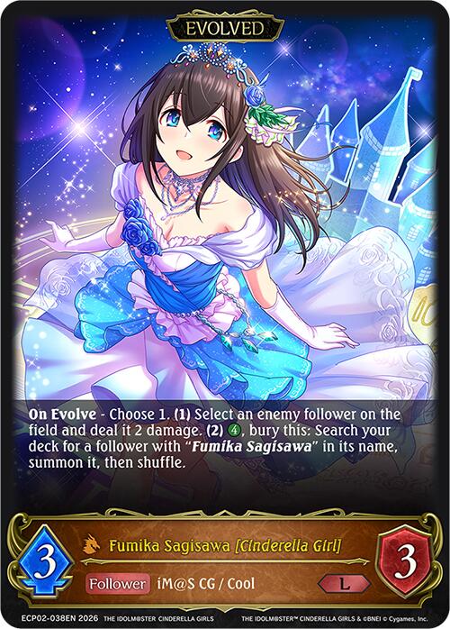 Fumika Sagisawa [Cinderella Girl] (Evolved) (ECP02-038EN) [THE IDOLM@STER CINDERELLA GIRLS]