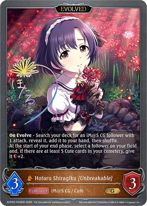 Hotaru Shiragiku [Unbreakable] (Evolved) - P24EN (Foil) (ECP02-P24EN) [THE IDOLM@STER CINDERELLA GIRLS]