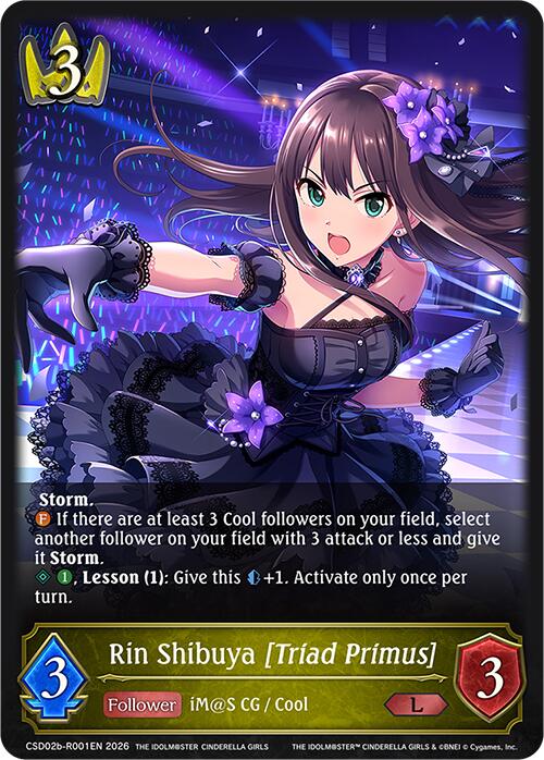Rin Shibuya [Triad Primus] (Reprint) (CSD02b-R001EN) [THE IDOLM@STER CINDERELLA GIRLS EX Crossover Set]