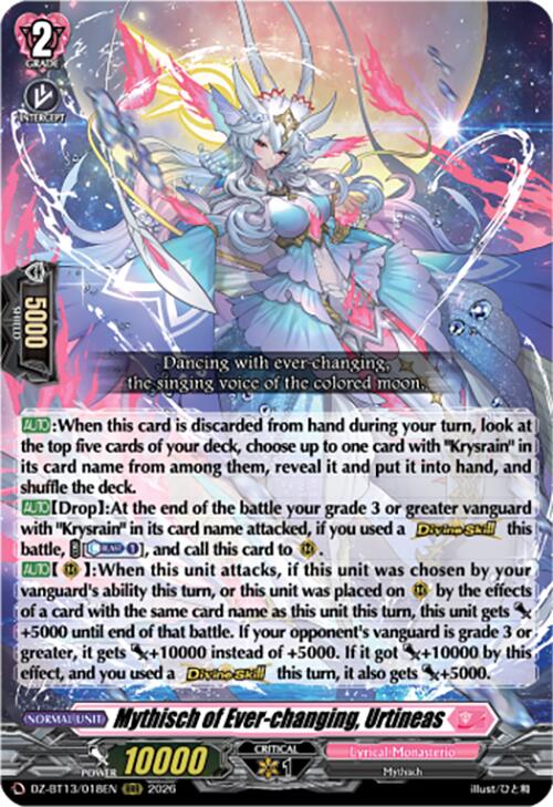 Mythisch of Ever-changing, Urtineas (DZ-BT13/018EN) [Parallactic Clash]