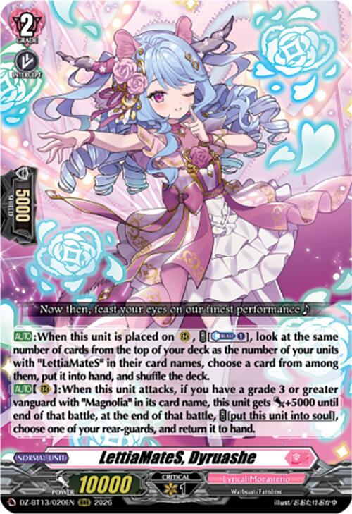 LettiaMateS, Dyruashe (DZ-BT13/020EN) [Parallactic Clash]