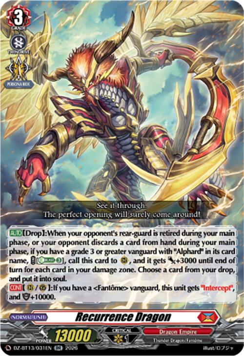 Recurrence Dragon (DZ-BT13/031EN) [Parallactic Clash]