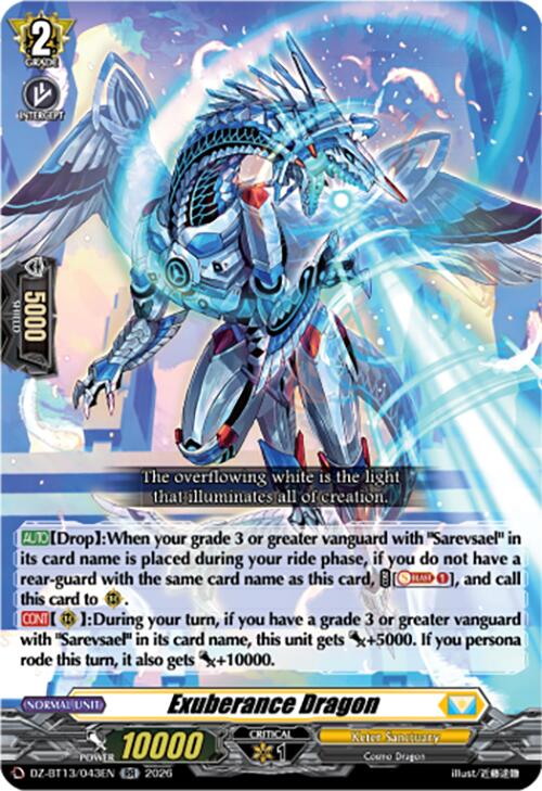 Exuberance Dragon (DZ-BT13/043EN) [Parallactic Clash]